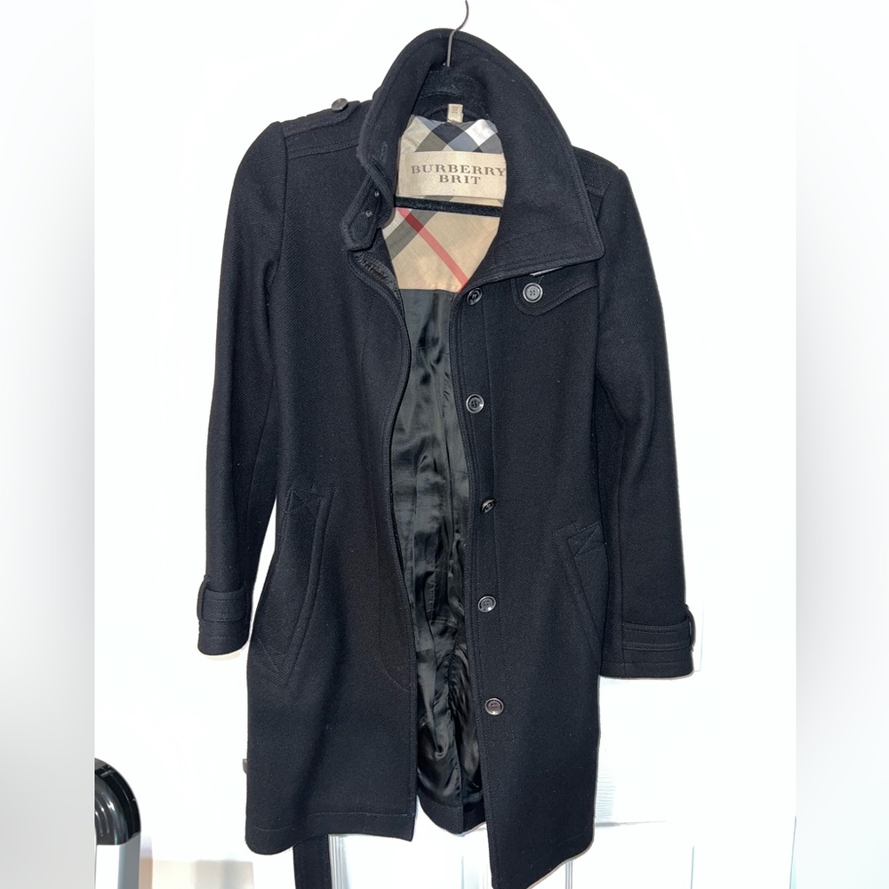 Burberry Brit Women’s Pea coat black size 2